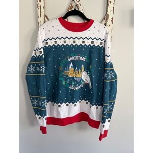 Wizarding World Harry Potter Christmas Hogwarts Sweater Universal Studios Sz S